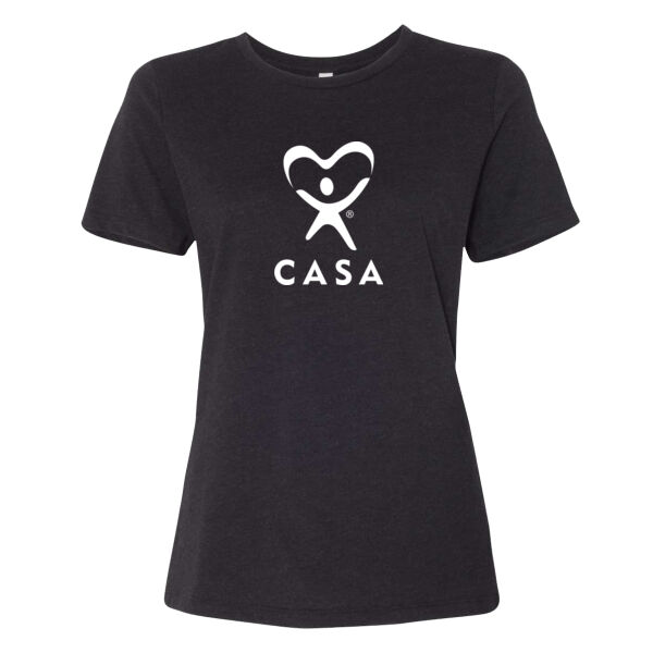 CASA Printed - Women’s Relaxed Fit Heather CVC Tee Thumbnail