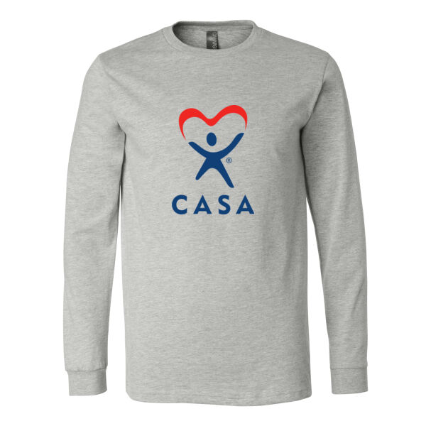 CASA Printed - Unisex Heather CVC Long Sleeve Tee Thumbnail