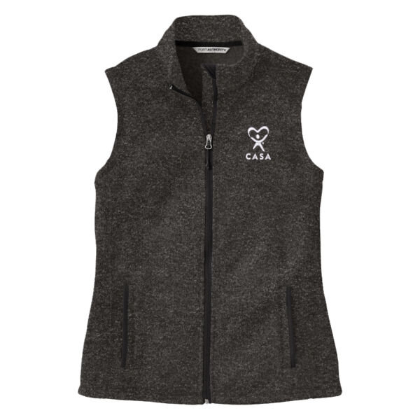 CASA Embroidered - Ladies Sweater Fleece Vest Thumbnail