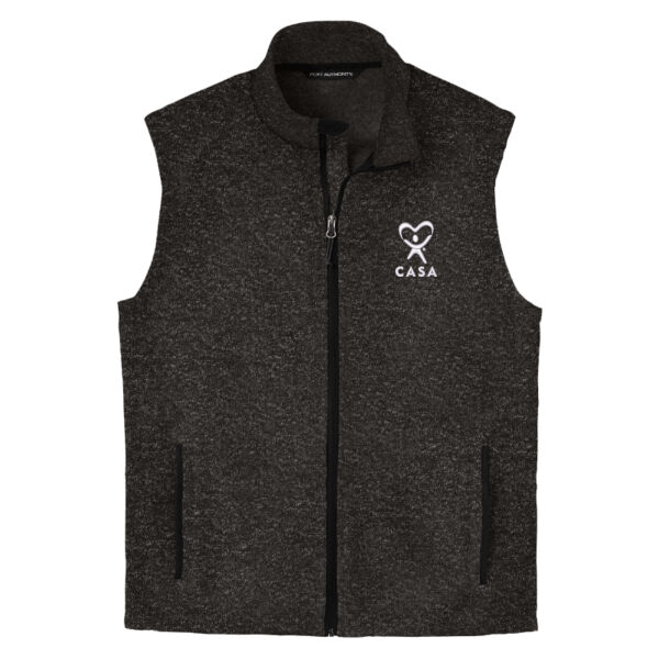 CASA Embroidered - Sweater Fleece Vest Thumbnail