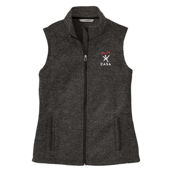CASA Embroidered - Ladies Sweater Fleece Vest Thumbnail