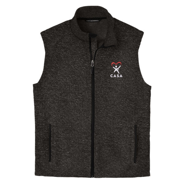 CASA Embroidered - Sweater Fleece Vest Thumbnail