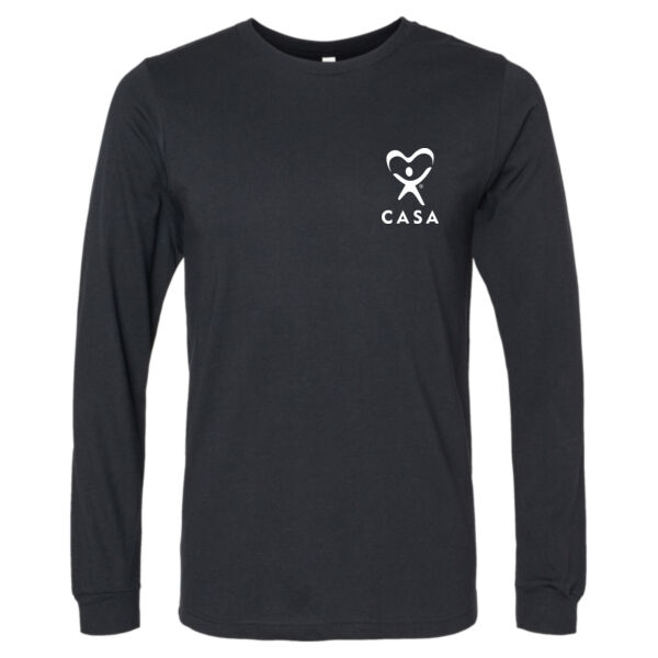 CASA Printed - Unisex Heather CVC Long Sleeve Tee Thumbnail