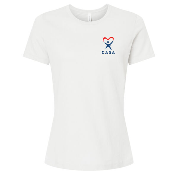CASA Printed - Women’s Relaxed Fit Heather CVC Tee Thumbnail