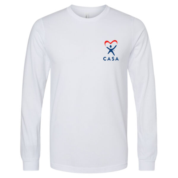 CASA Printed - Unisex Heather CVC Long Sleeve Tee Thumbnail