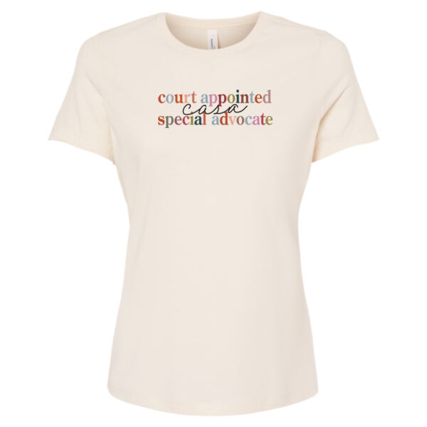 Court Appointed Special Advocate - Women’s Relaxed Fit Heather CVC Tee Thumbnail
