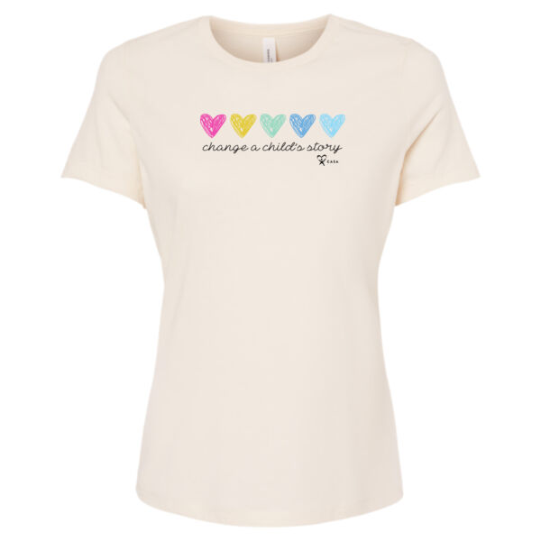 Change a Child's Story - Women’s Relaxed Fit Heather CVC Tee Thumbnail