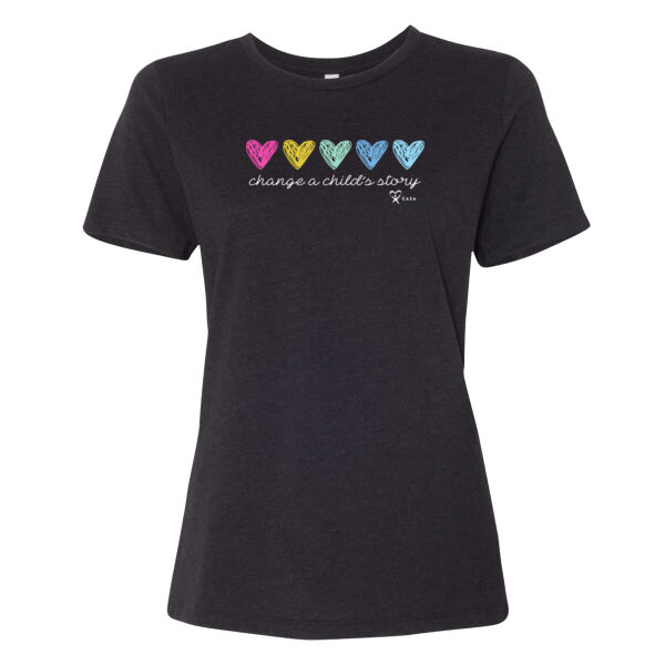Change a Child's Story - Women’s Relaxed Fit Heather CVC Tee Thumbnail