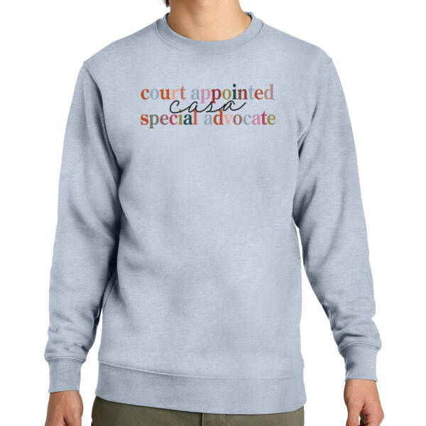 Court Appointed Special Advocate - Fleece Crew Sweatshirt Thumbnail